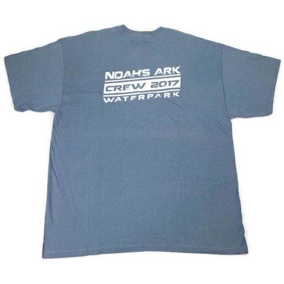 Gildan Noah's Ark Pirates 4D Blue Short Sleeve Crew Neck Graphic T Shirt Mens - Picture 11 of 12